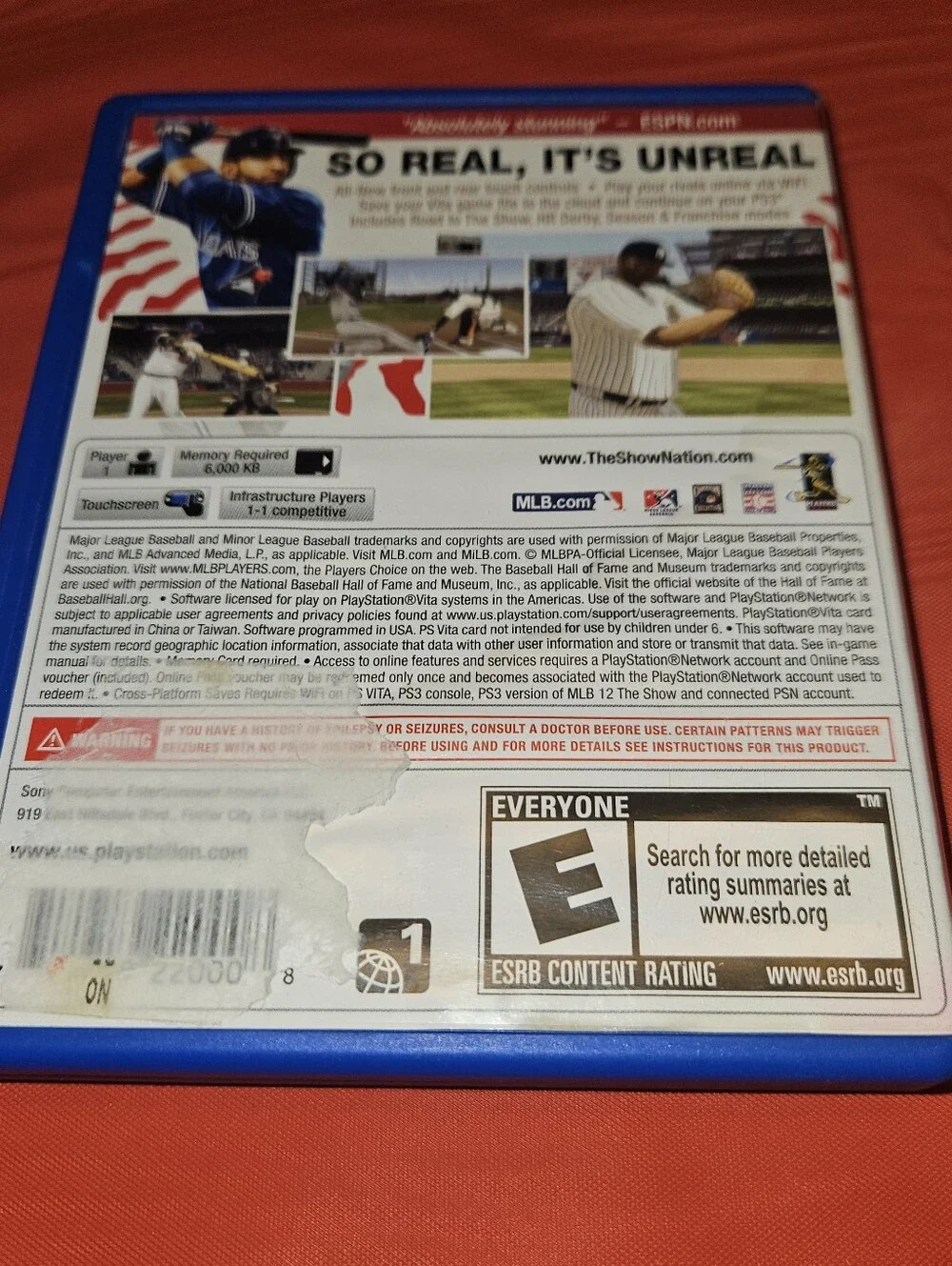Sony PS Vita MLB 12: The Show 2012 - In Case- Excellent Pre-Owned Condition